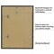 Americanflat 14.8x20 Mini Instant Photo Collage Frame with 16 Openings for 2.1x3.4 Photos - Double White Mat - Instax Mini Photo Frame - Polished Plexiglass Cover - Hanging Hardware - Black